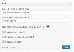 How do I get RSS feeds on my website