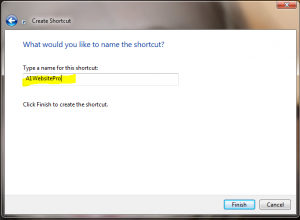 name a desktop shortcut