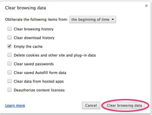 Clear Google Chrome Browsing History