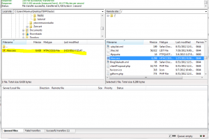 Redirect IP Address Using htaccess filezilla2