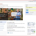 Adwords Sign in page