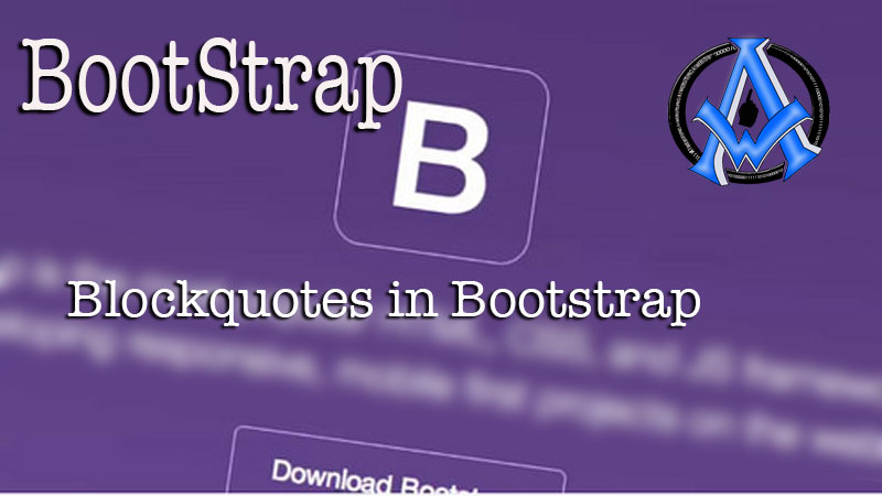 Blockquotes in Bootstrap