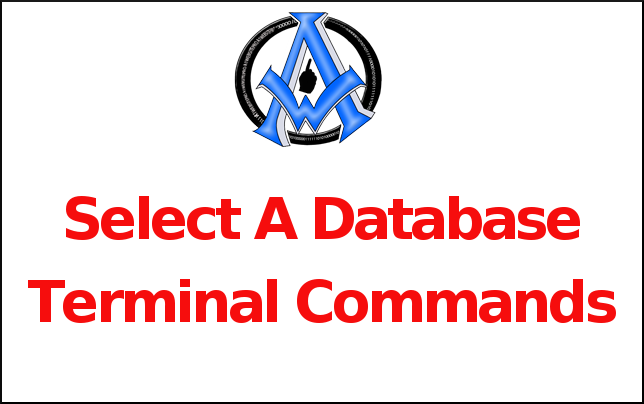 Select A Database Terminal Command