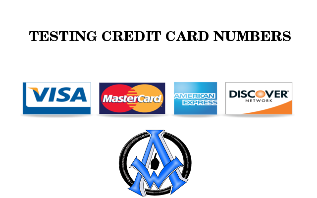 Credit Card Testing Numbers