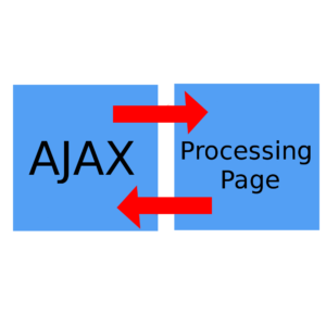 use a different page to process ajax requests