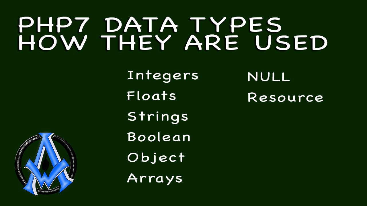 PHP7 DATA TYPES INTEGERS FLOATS STRINGS BOOLEAN LESSON 10