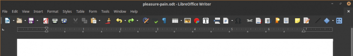 Unformattted option Libre Office