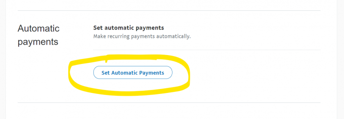 Automatic Payments PayPal