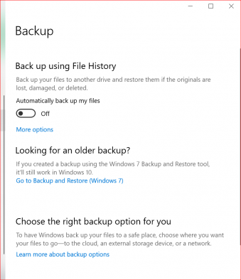 backup windows 10