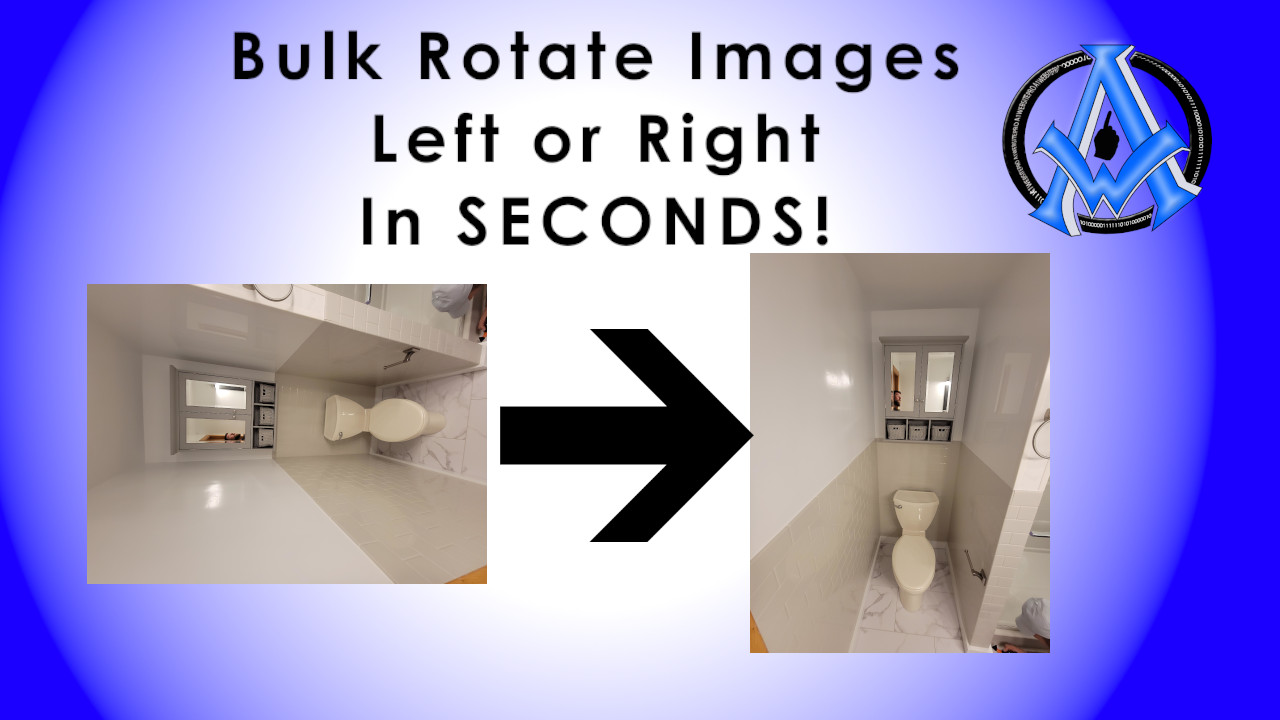 Bulk Rotate Images | Left or Right | 90 Degrees | 180 Degrees | Windows | iPhone