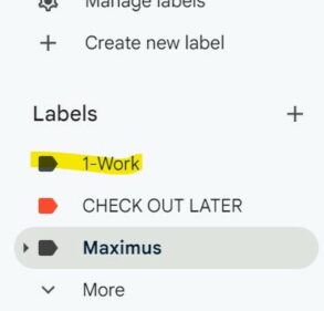 gmail labels