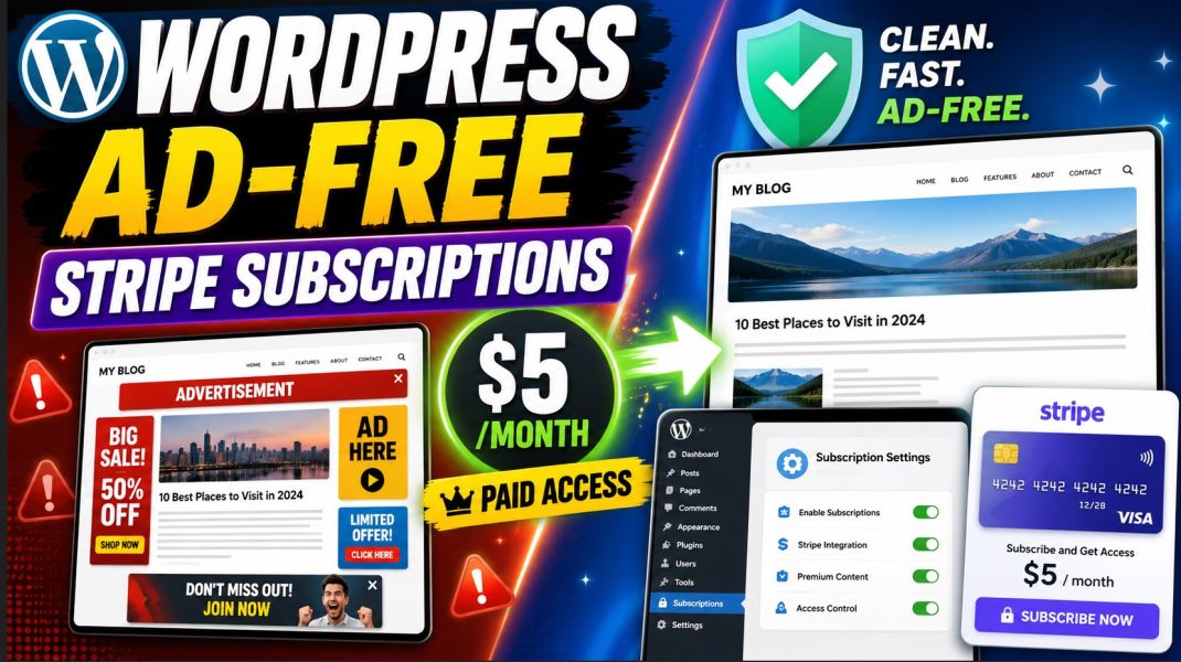 Stop Losing Revenue: Monetize Your Wordpress Site With Ad-Free Subscriptions