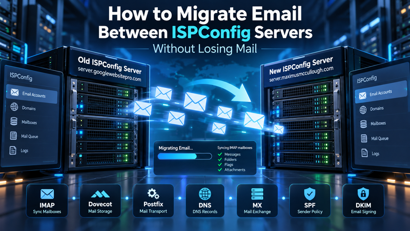 How To Migrate Email Between Ispconfig Servers Without Losing Mail