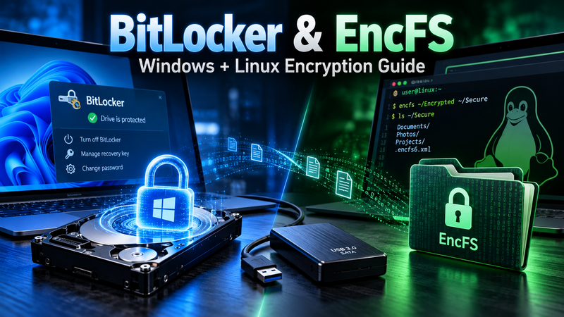 Complete Guide To Bitlocker On Windows And Linux, Plus Encfs On Linux
