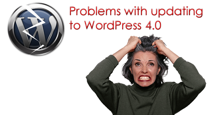 Problems with updating to WordPress 4.0