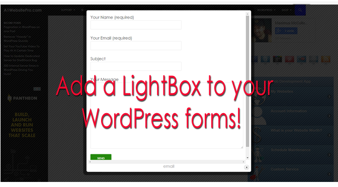 Lightbox for WordPress Forms