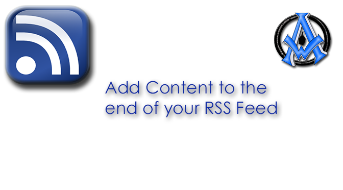 Add Content to the End of Your RSS feed in WordPress