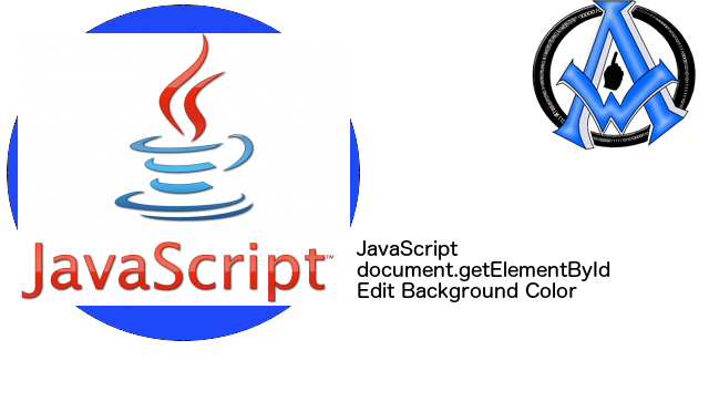 JavaScript document.getElementById Edit Background Color