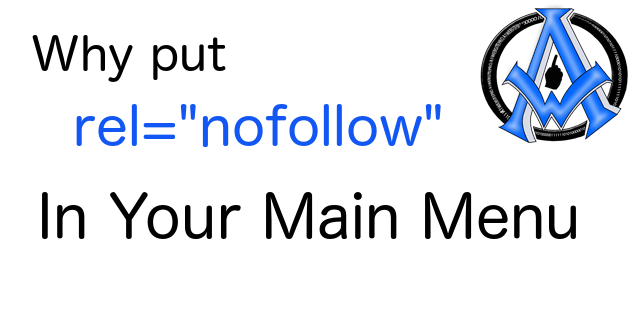 Why Put NoFollow Attributes In Menu Structure?