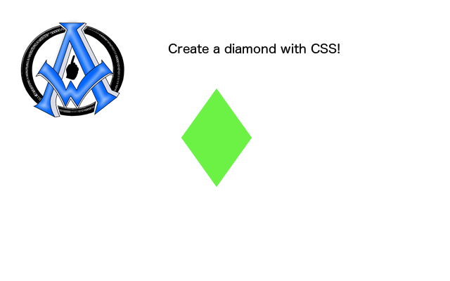 Make a diamond in CSS