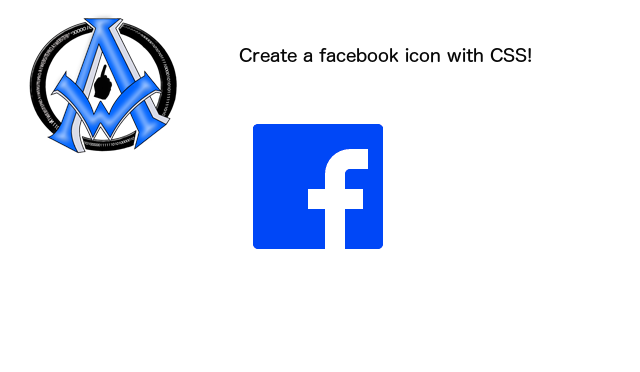 Create a Facebook Icon in CSS
