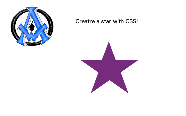 Make a 5 point star in CSS