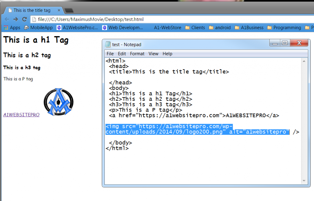 html basics img tag