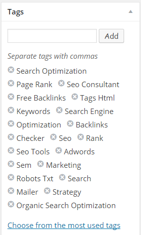 using google tags in webpages