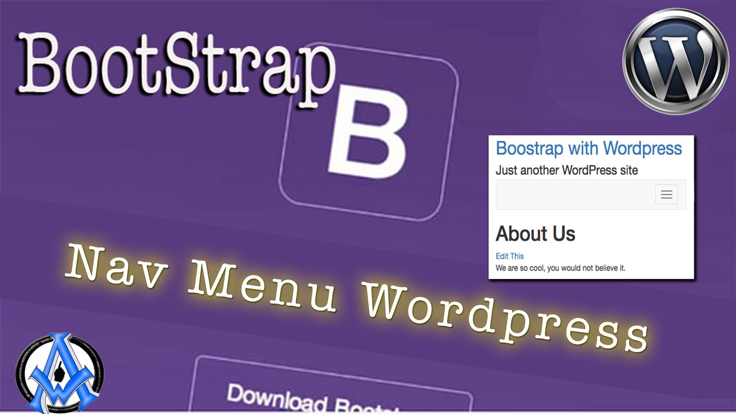 Bootstrap Nav Menu For WordPress