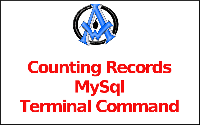 Counting Records MySql Terminal Command