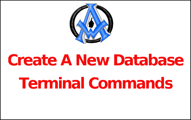 Create A New Database Terminal Commands