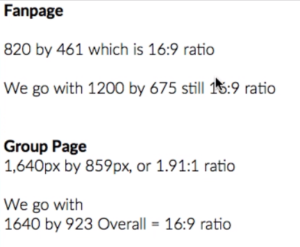 Facebook Fan Page And Group Page Header Specs