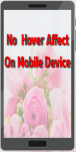 hover affect not available on mobile device