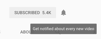 Bell Icon on YouTube