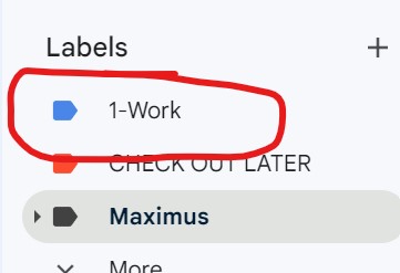 coloring labels in gmail