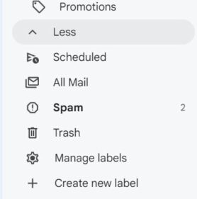 Gmail categories