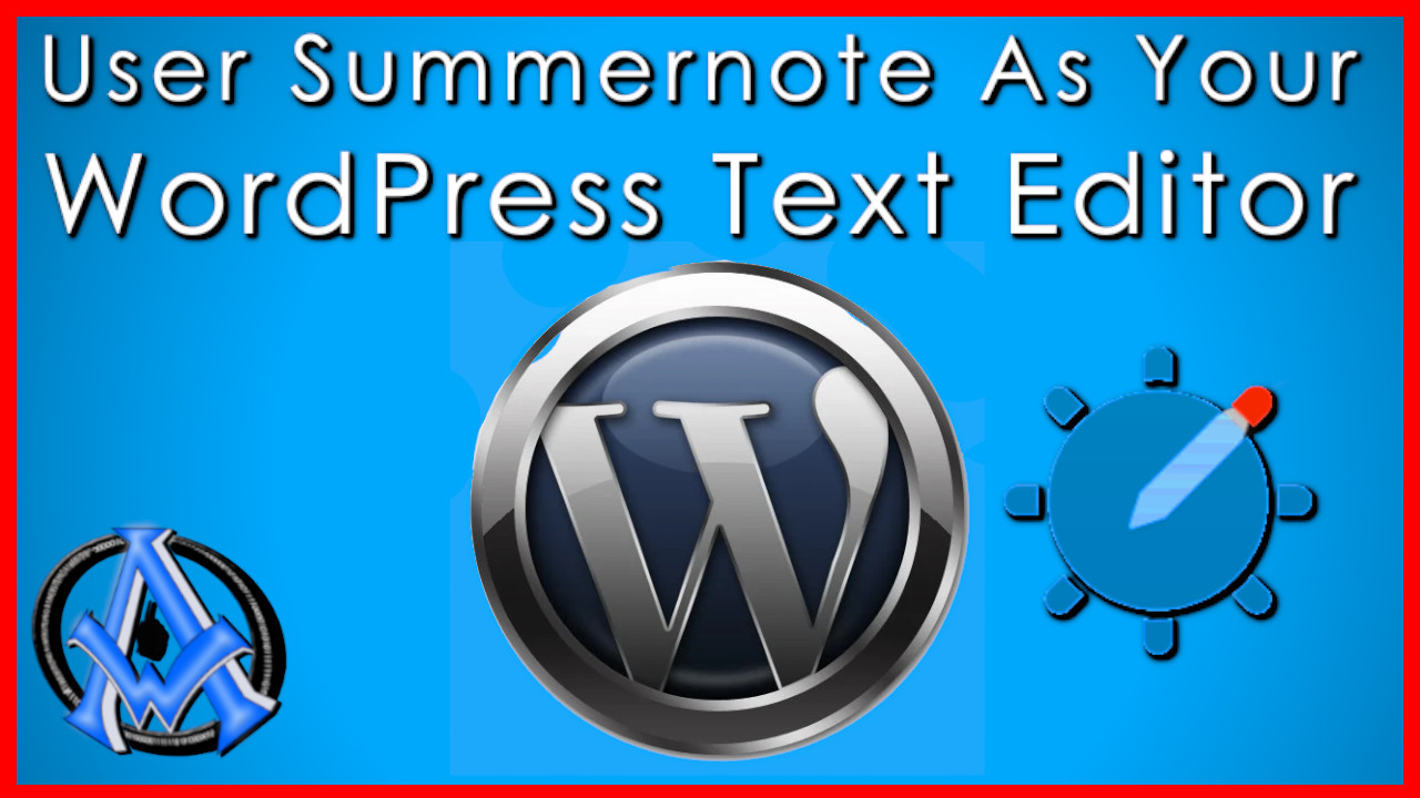 sumernote as a wordpress text editor
